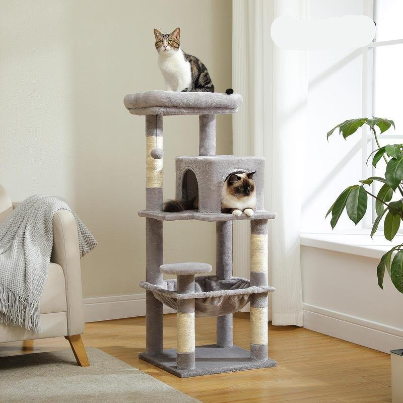 Multi-Level Cat Tree for Indoor Large Cat Tower with Sisal Scratching Post Cat Condo House Cat Scratcher Kitty Cat Toys, 6 color Multi-Level Cat Tree for Indoor Large Cat Tower with Sisal Scratching Post Cat Condo House Cat Scratcher Kitty Cat Toys, 6 color